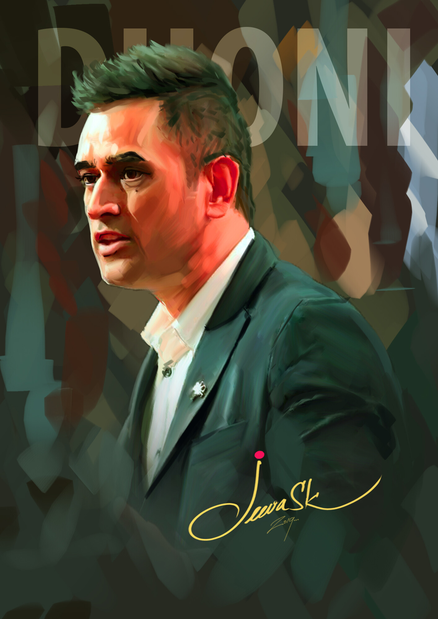 Artstation Ms Dhoni Jeeva Artist