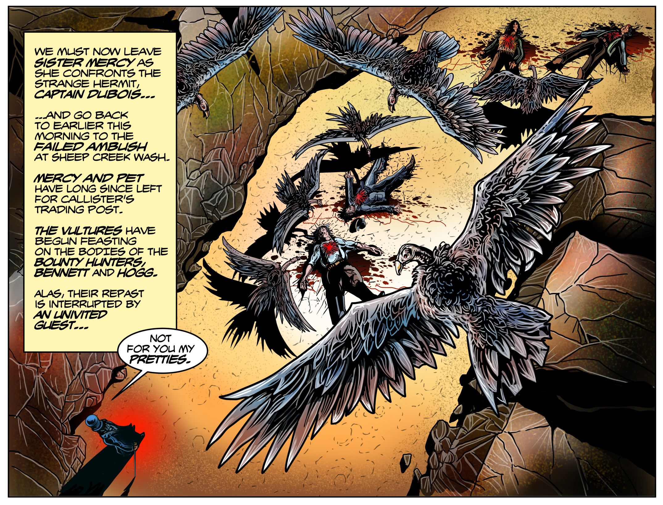 Free daily installment of “Mercy is Just My Name”
Free Complete Static Comic version available at:
https://artstn.co/p/DxlEYe
Free Motion Comic version also available : 
https://jongerung.artstation.com/pages/motion