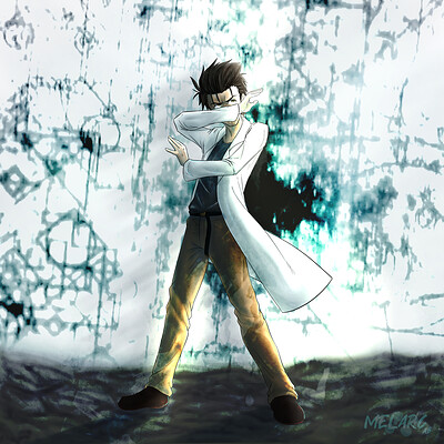 Artstation Okabe Rintarou Steins Gate Fanart Melarc Ab