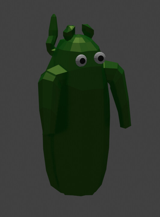 Artstation In Development Low Poly Cactus Game Top Down