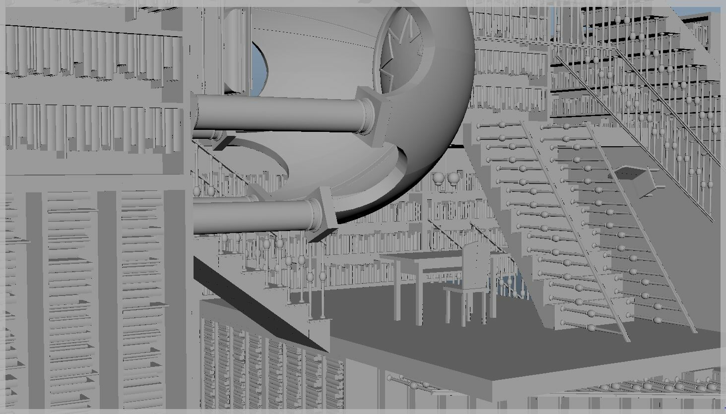 ArtStation - Lonly Library Labyrinth