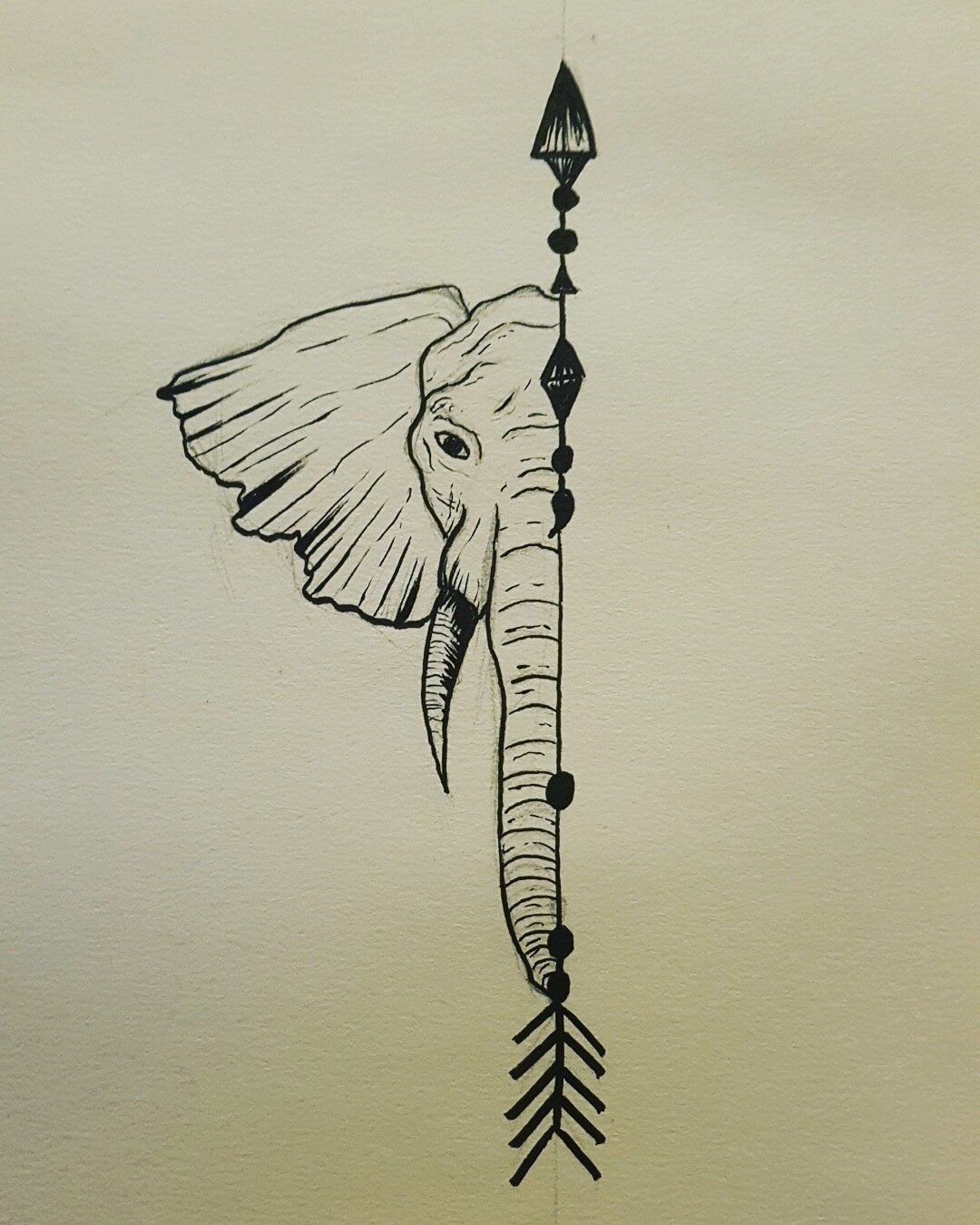 Neon Wolf Tattoo Studio - Sketch style elephants tattooed by the Wolf  resident @petertattooerr | Facebook
