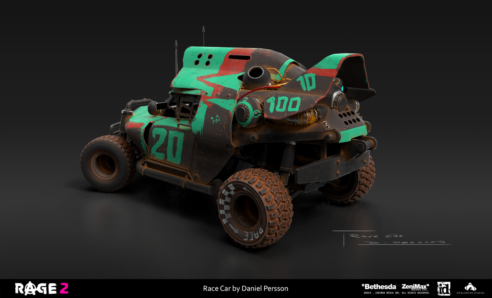 Daniel Persson RAGE 2 Race Car