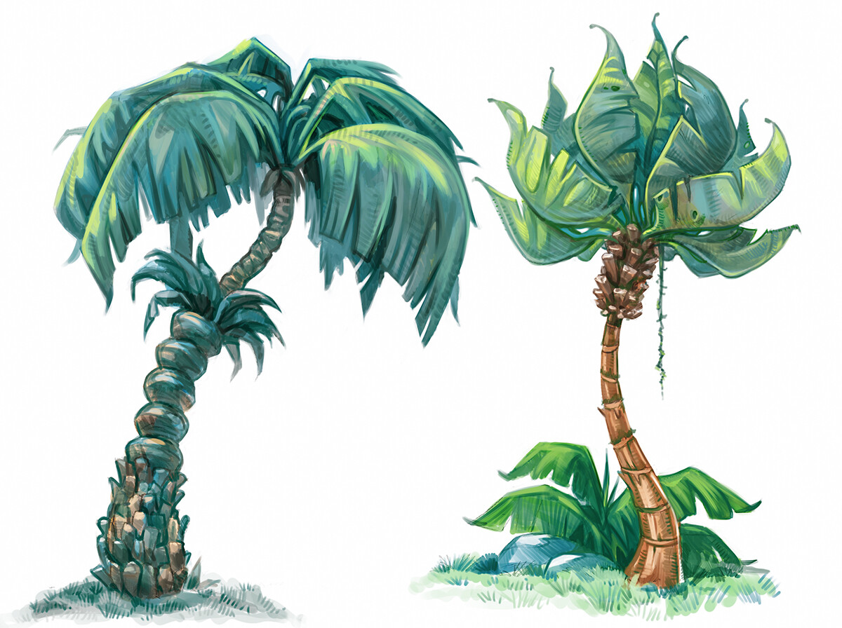 Ilina Simova More vegetation sketches