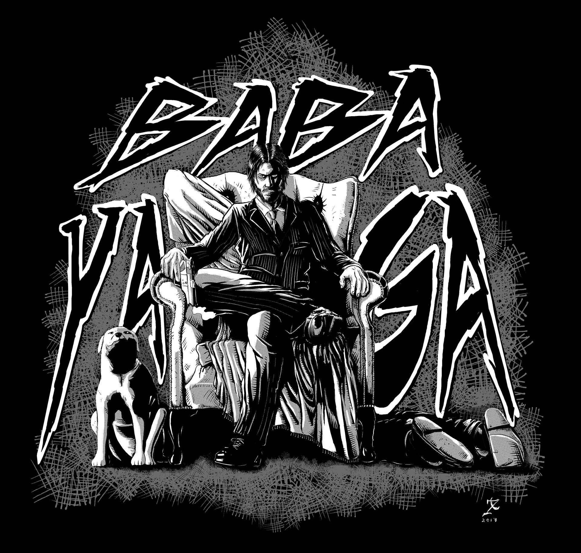 Artstation John Wick Baba Yaga Rogerio Silenti It is very popular to decorate the background of mac, windows, desktop or android device beautifully. artstation john wick baba yaga