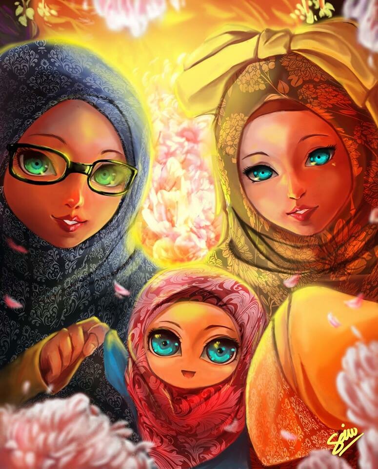 Saizue Art - muslim anime version