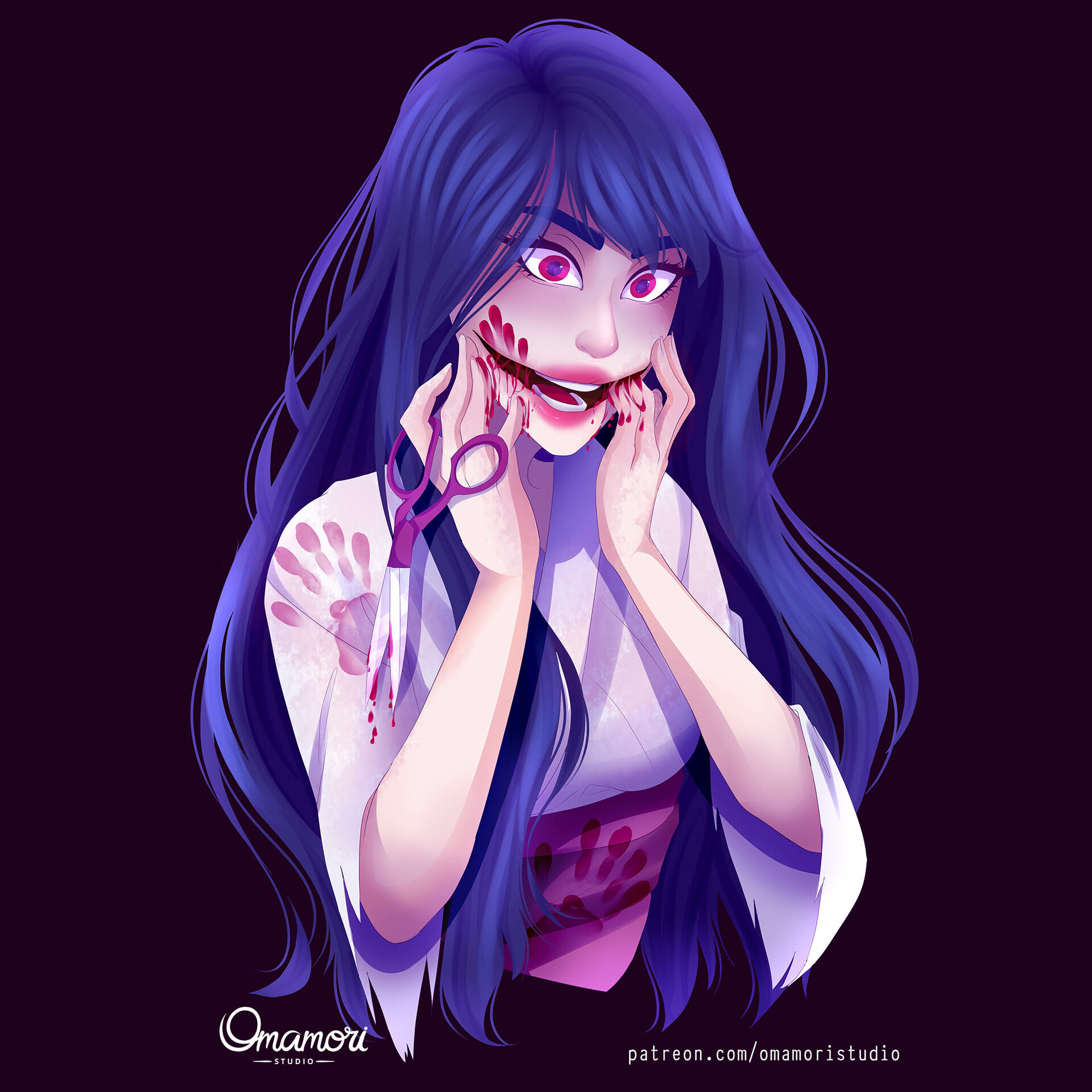 Artstation Kuchisake Onna Project Arcane Heart Omamori Studio