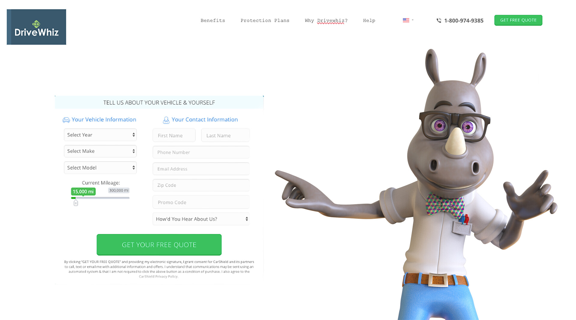 Jonathan Israel Johnson Nerdy Rhino Mascot Illustration Concept