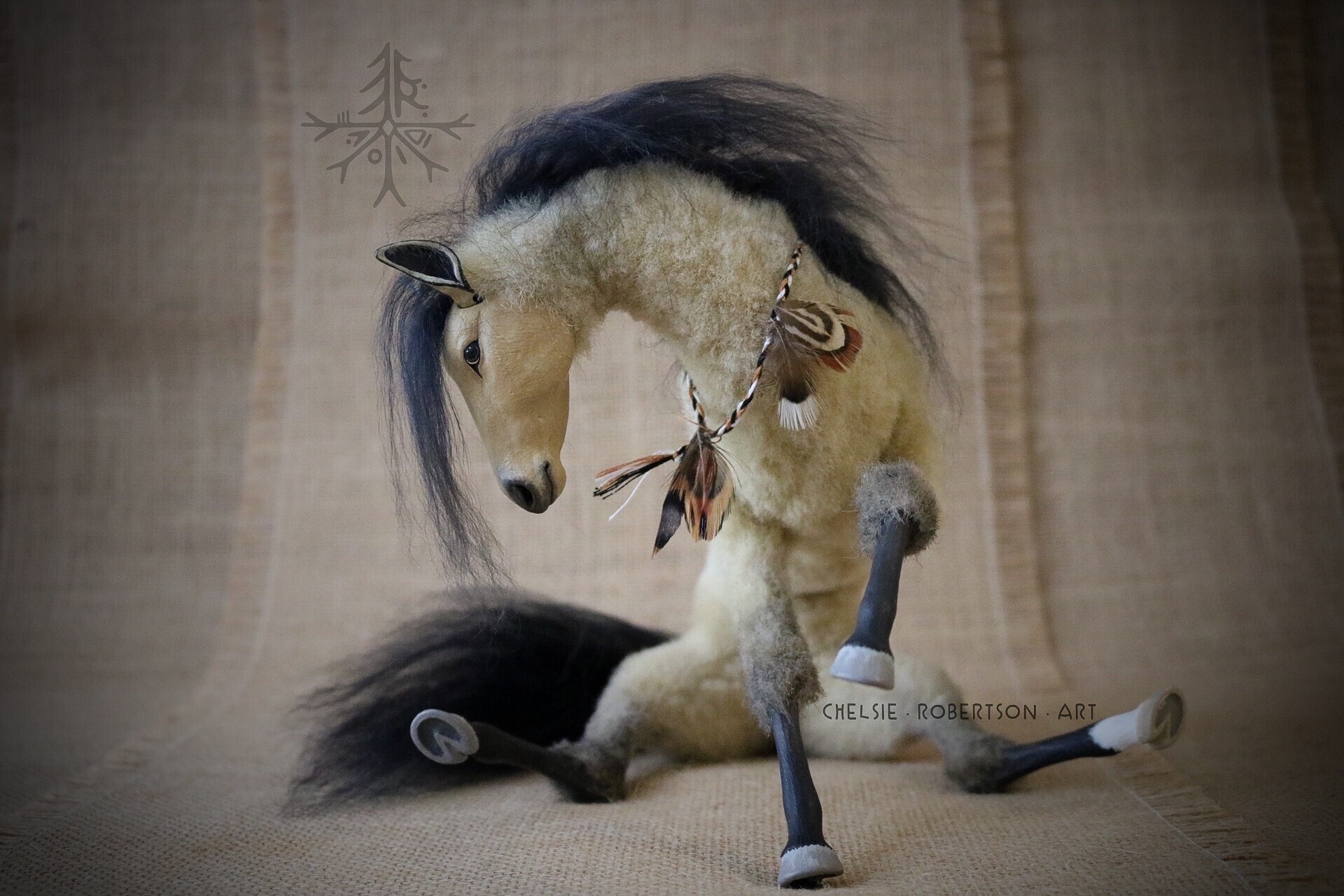 ArtStation Warrior Spirit Horse OOAK Artdoll