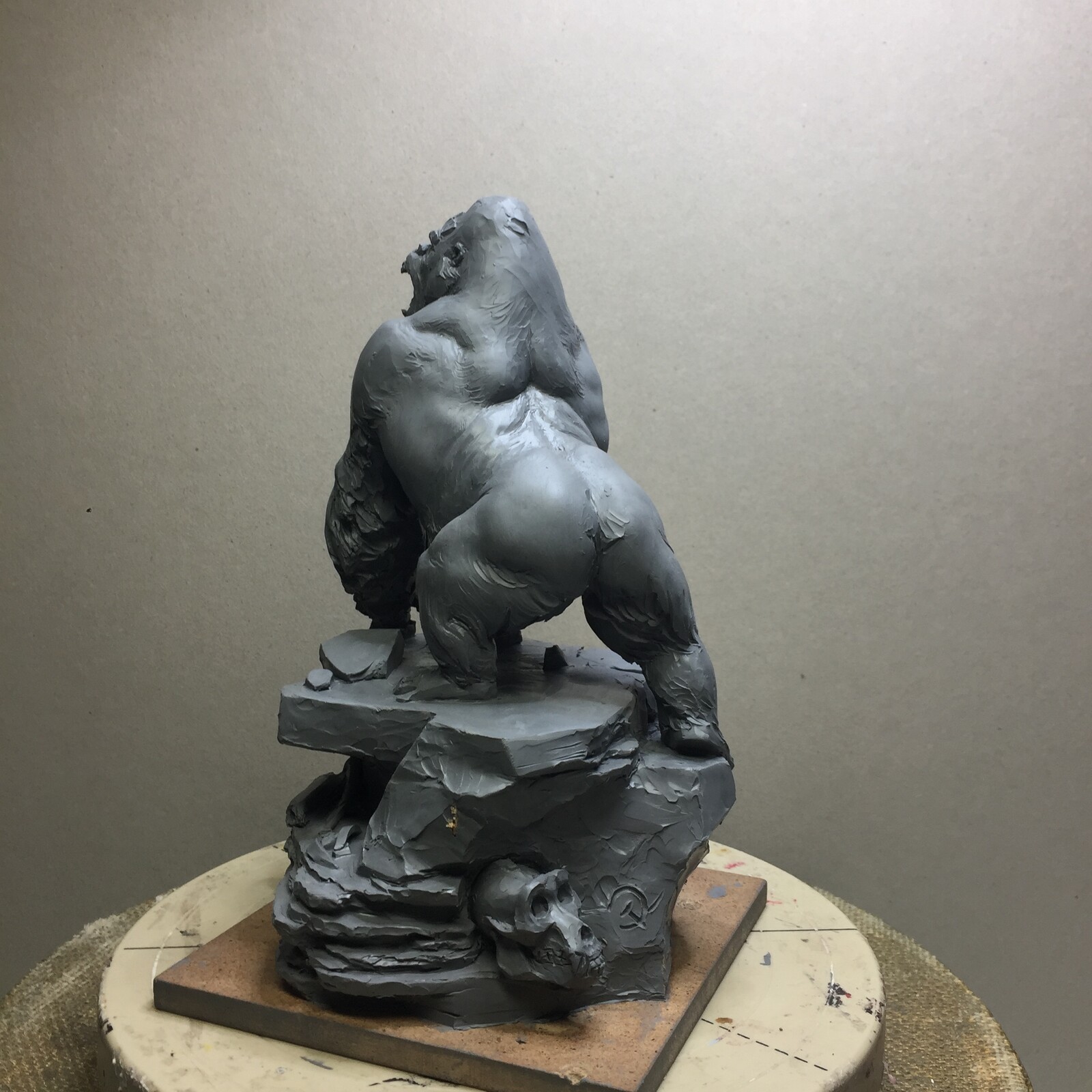 Gorilla plasticine quick sketch