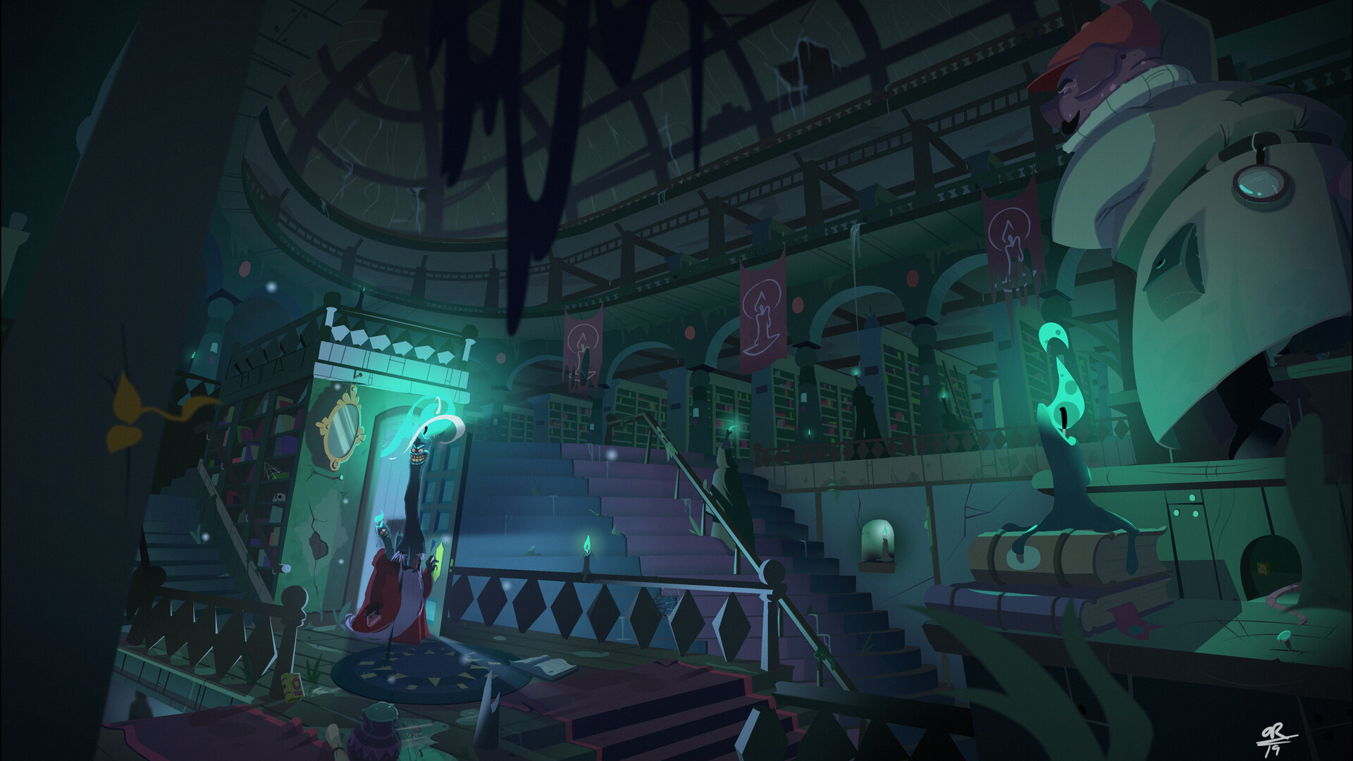 ArtStation - Detective Black Forest and Mystery of The Leaky Library