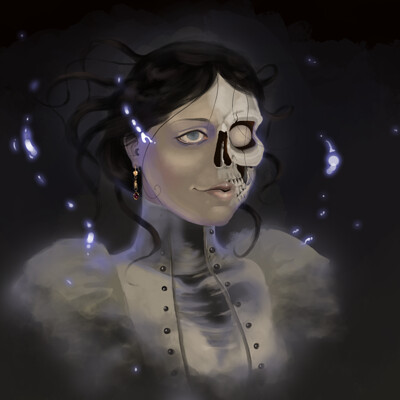 Krista talvipuro spooky painting 08