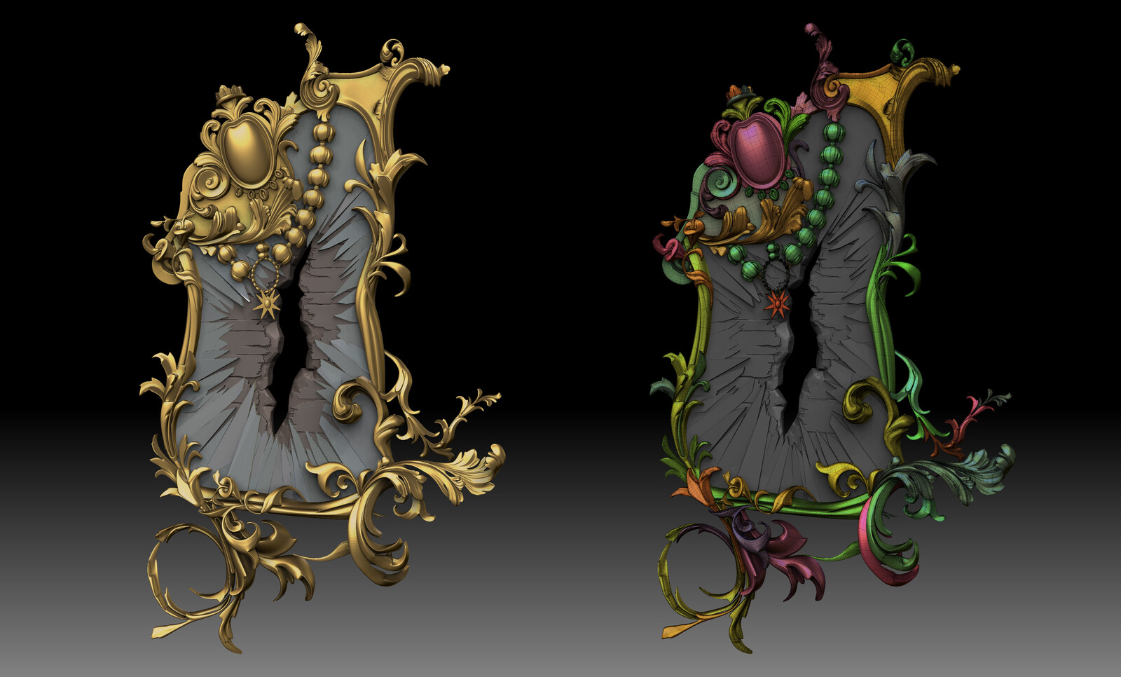 Broken Mirror - Zbrush 