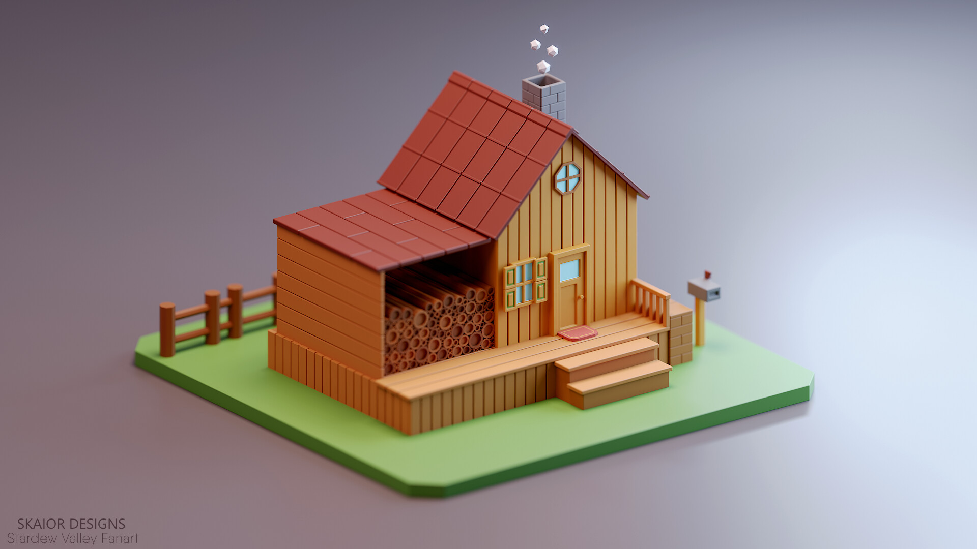 Artstation Isometric Stardew Valley Farmhouse Fanart Skaior