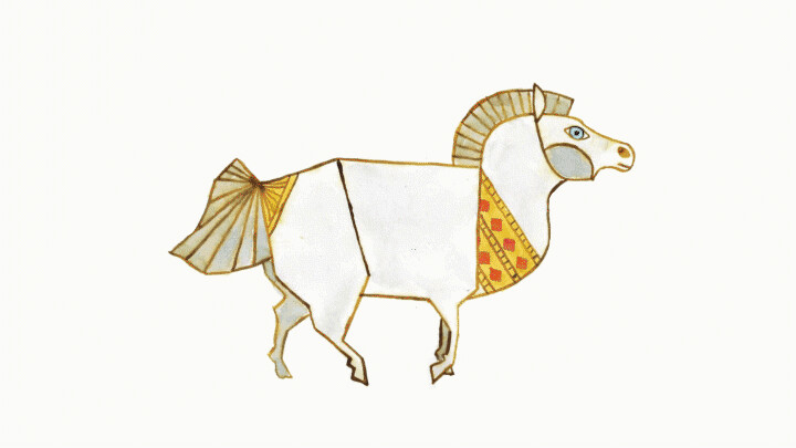 Artstation Watercolor Horse Cycle Animation Valentine Fournier