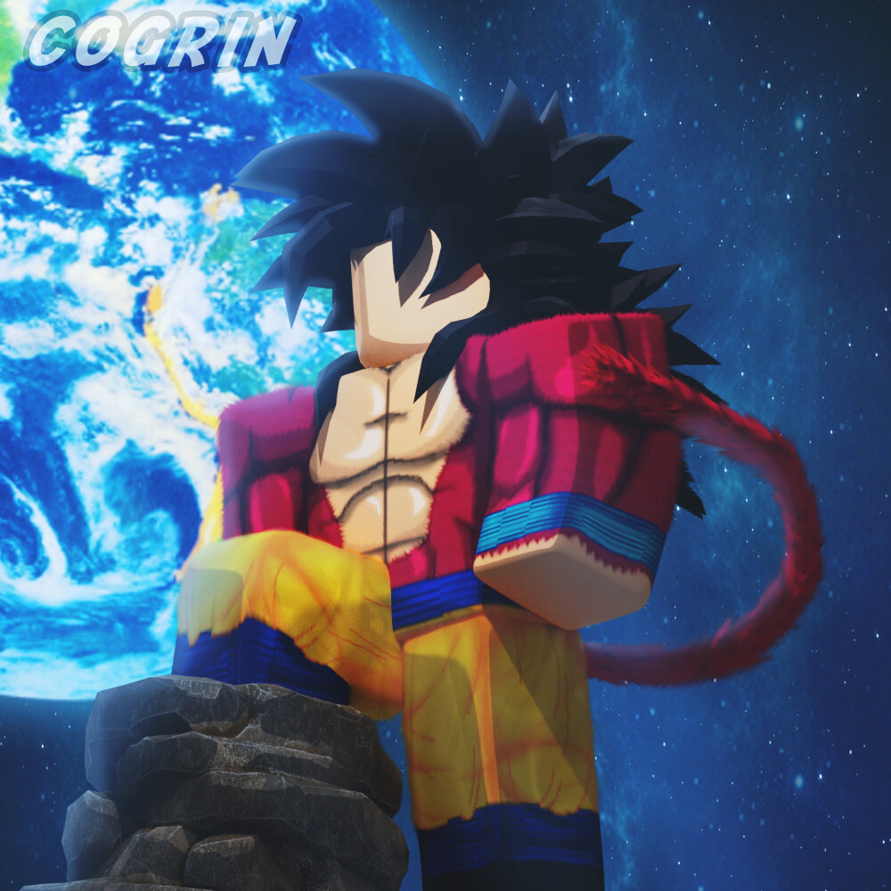 Artstation Ssj4 Goku By Cogrin Cogrin Gfx - goku eyes roblox