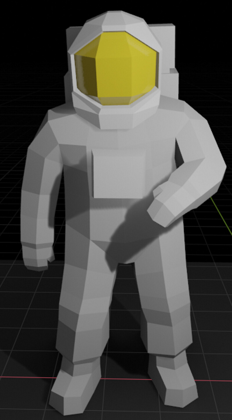 The low poly model