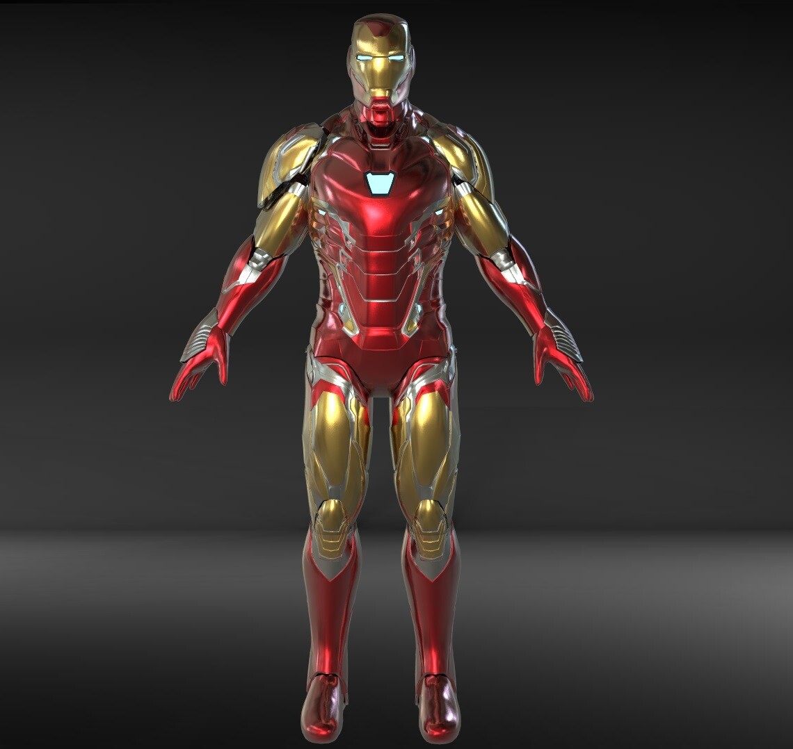 Artstation Iron Man Mark 85 Endgame 3d Model Jonathan Brito