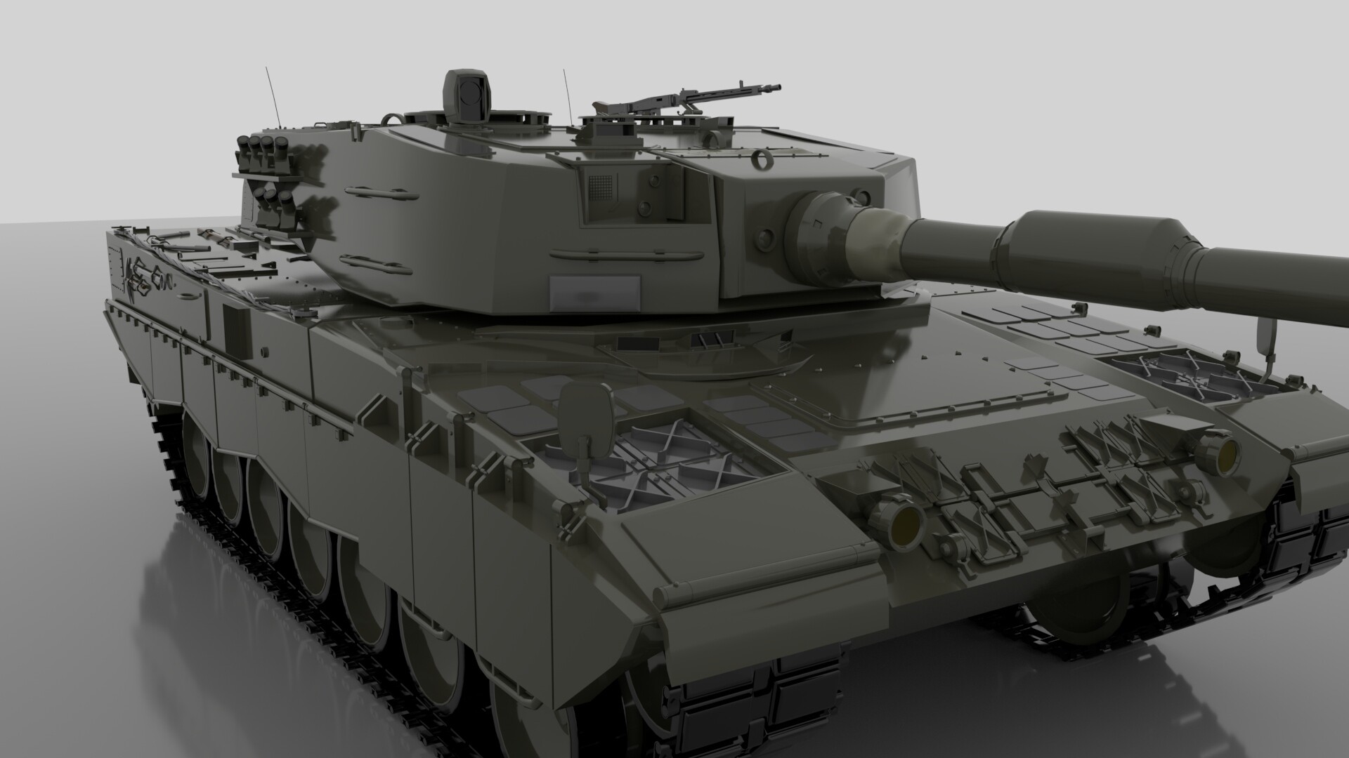 Artstation Leopard 2a4 Base Model Harry Taylor Griffiths
