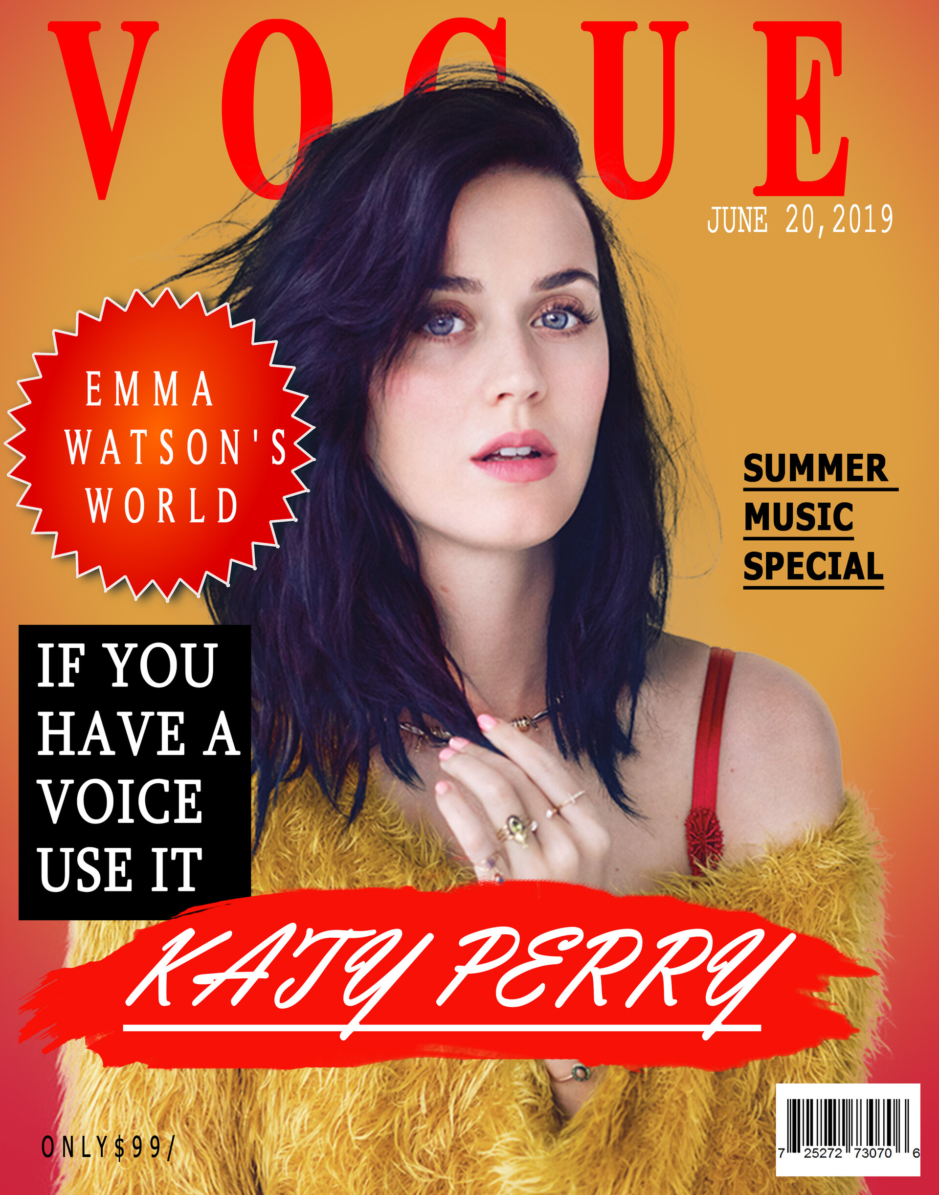 ArtStation - magazine cover katy perry