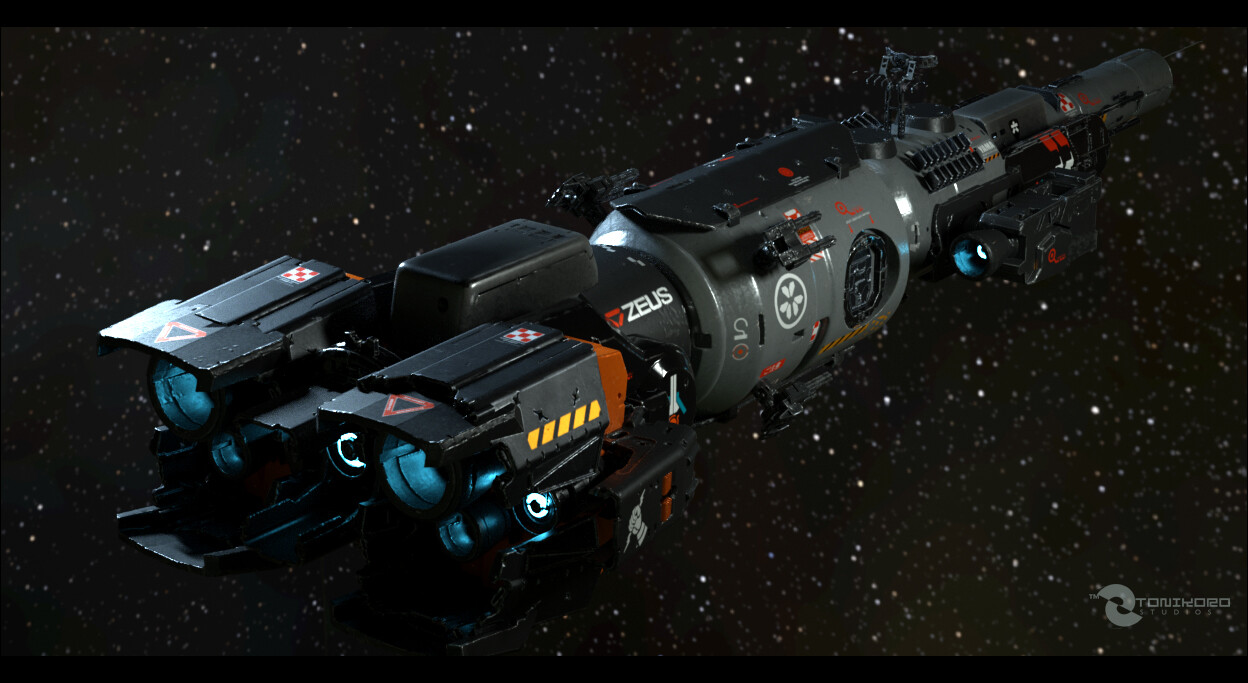 Titan Corps - GunShip TDF-NC104 "Hoshi no Maru". *Octane Renderer