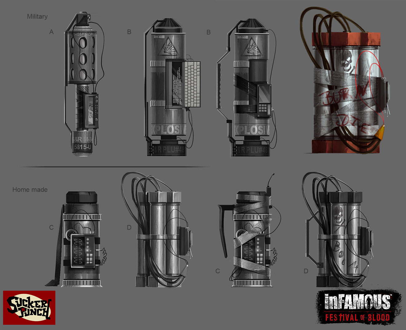 Prop concept for bombs Cole has to disarm