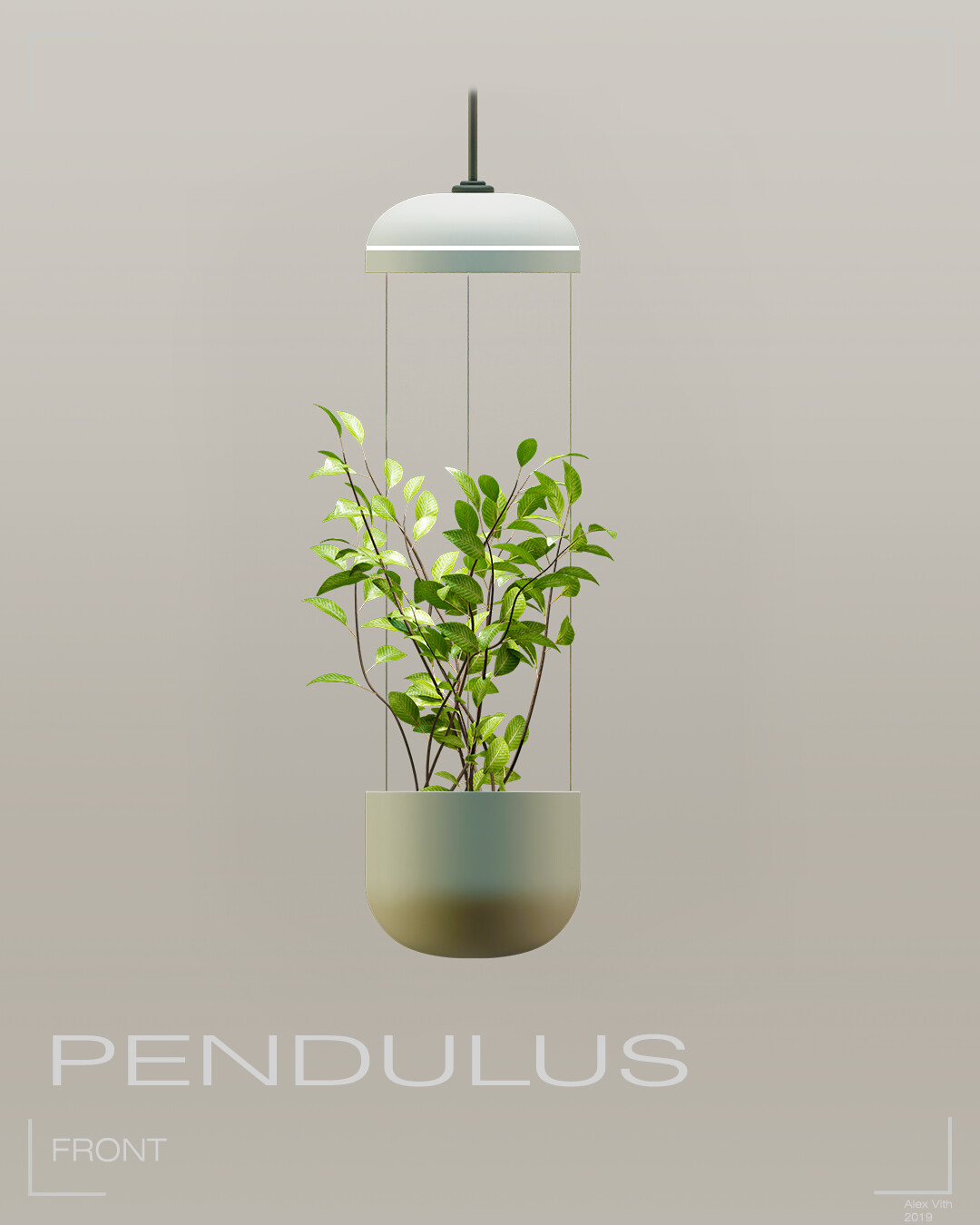 ArtStation - - Suspended lamp / Plant pot concept