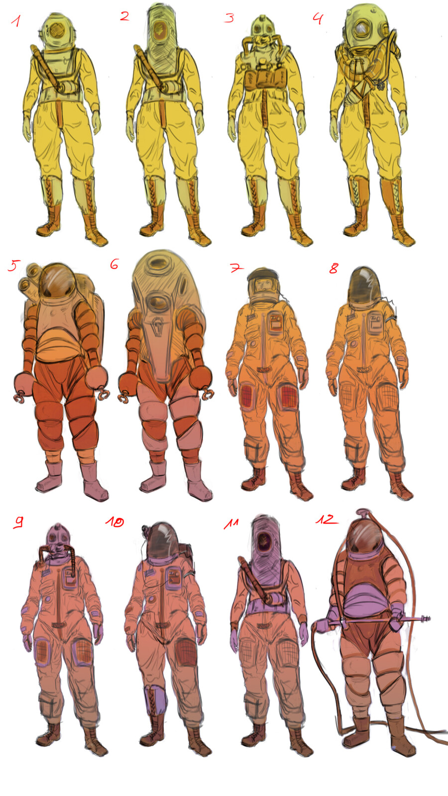 first attempt at characters