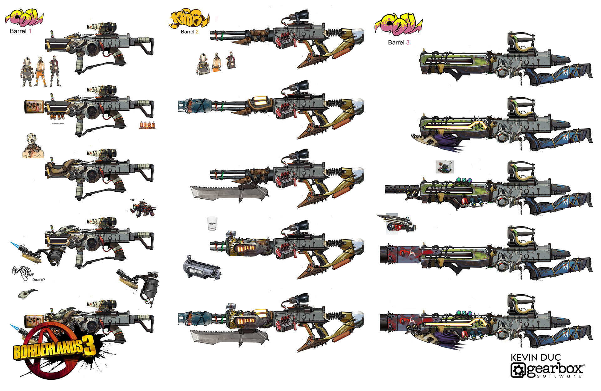 Kevin Duc Borderlands 3 COV Weapons