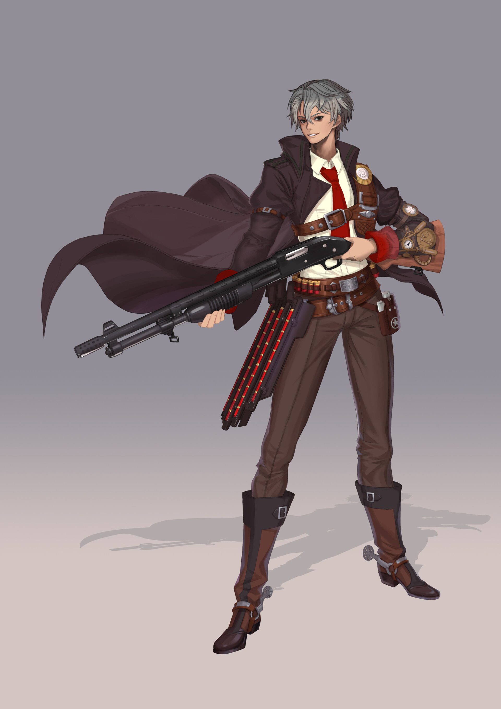 Artstation Steampunk Style Arm Shot Gun