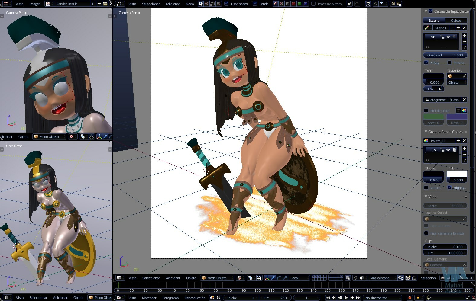 Vista desde Blender.