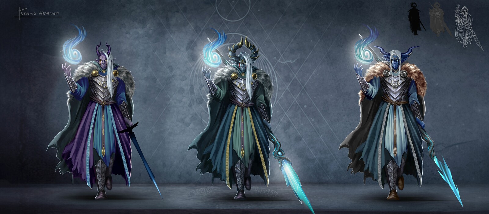Tiefling Hexblade variations