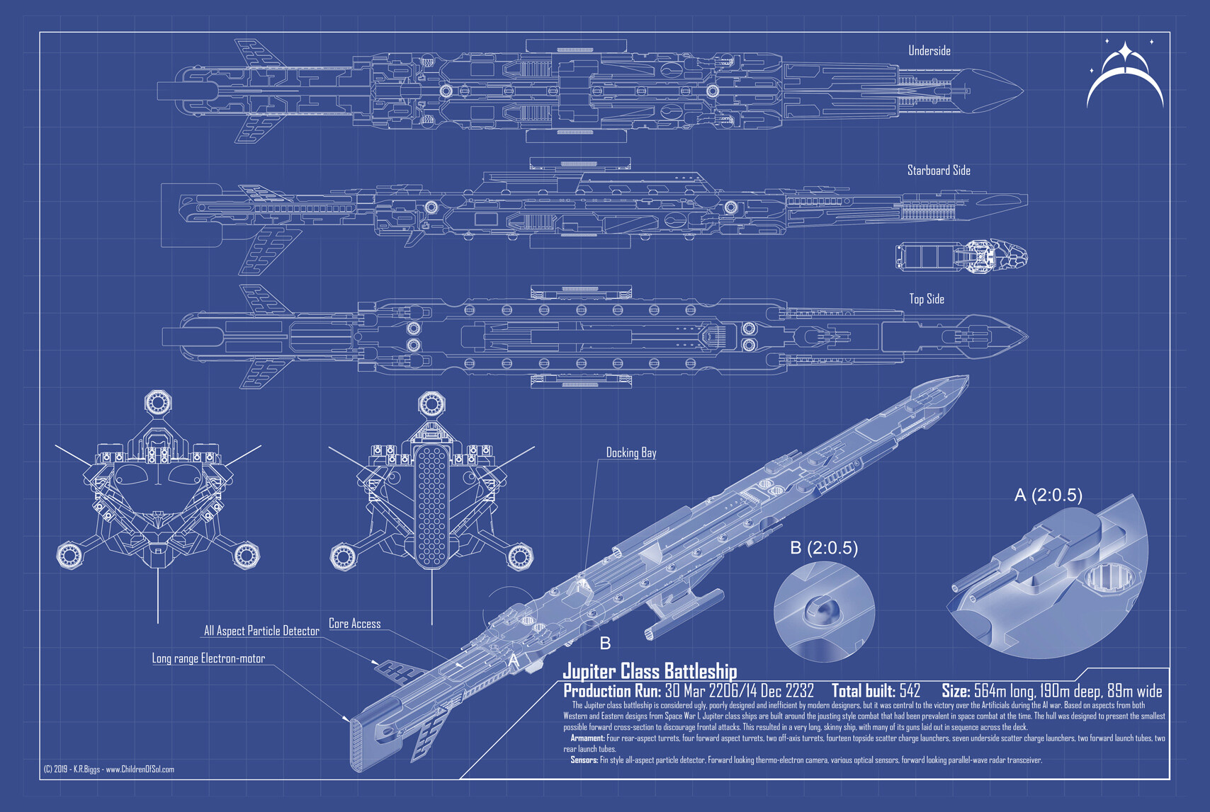 K. R. Biggs - U.E.S. Telesto - Watch Fleet Battleship