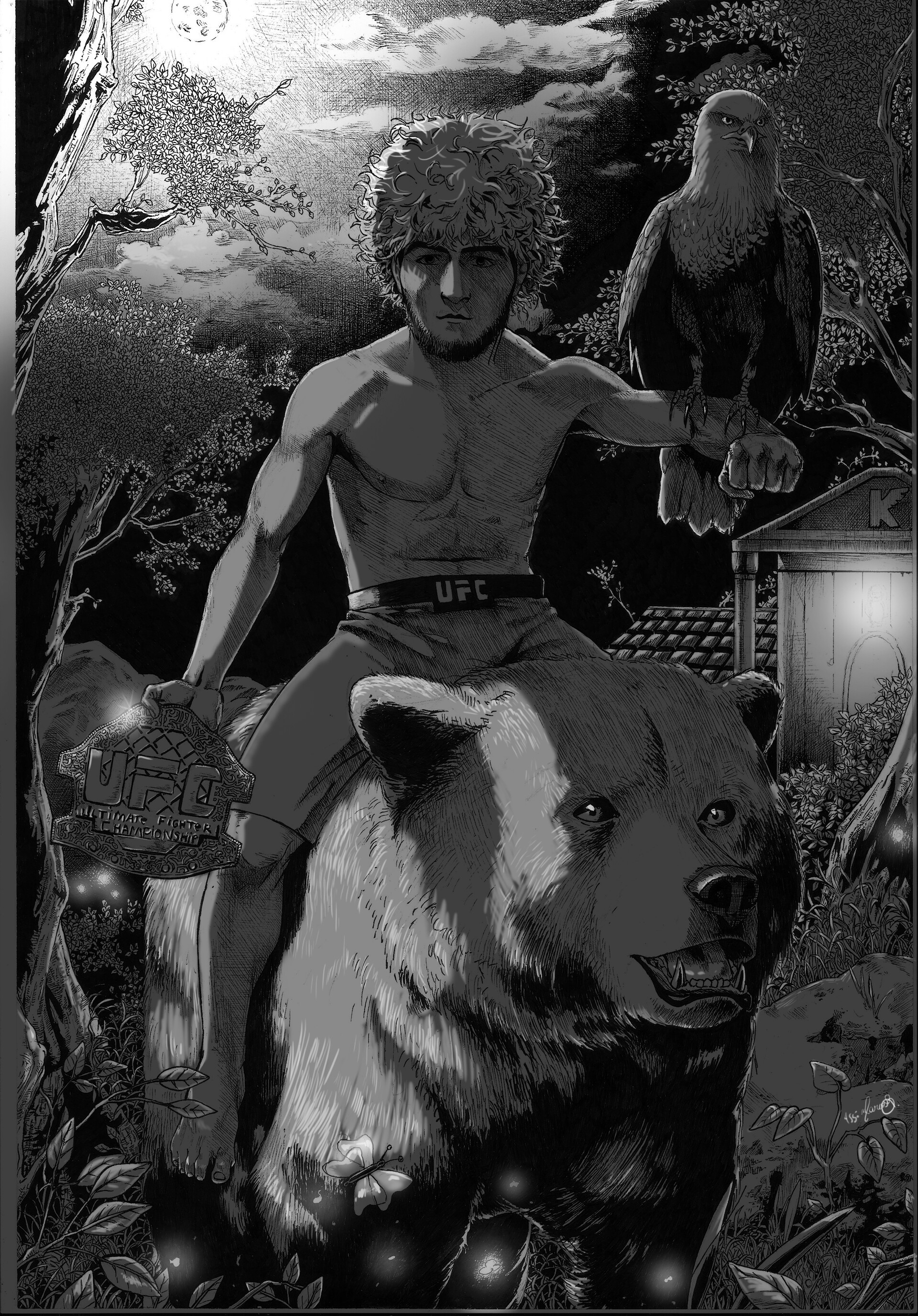Artstation Khabib Nurmagomedov Marcos Bianciotto
