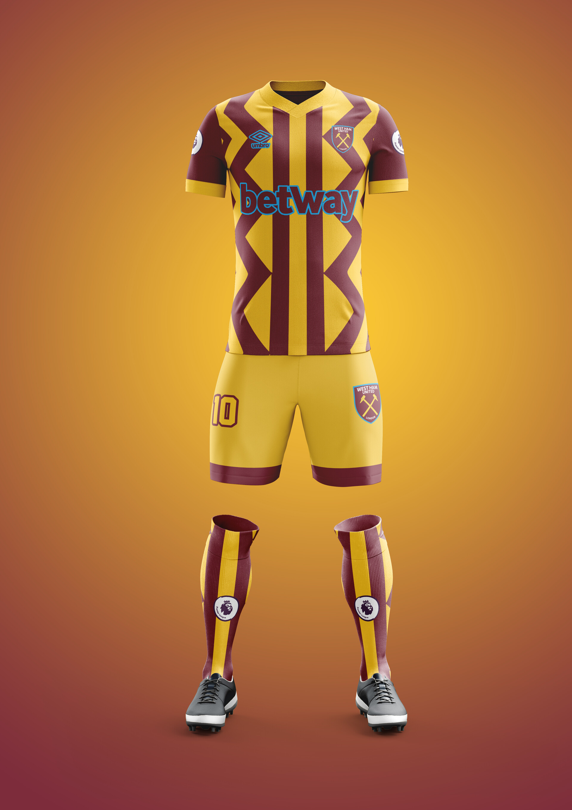 Artstation West Ham United Home Kit Youssef Makker