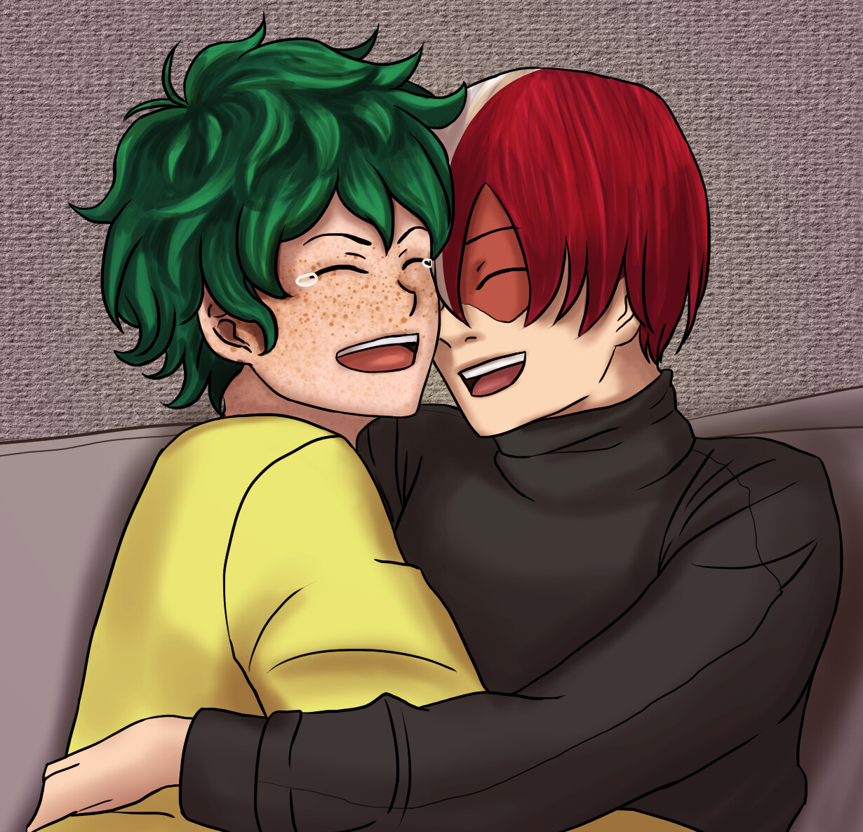 Artstation Tododeku Festival Week Mha Fanart Raquel Laranjeira