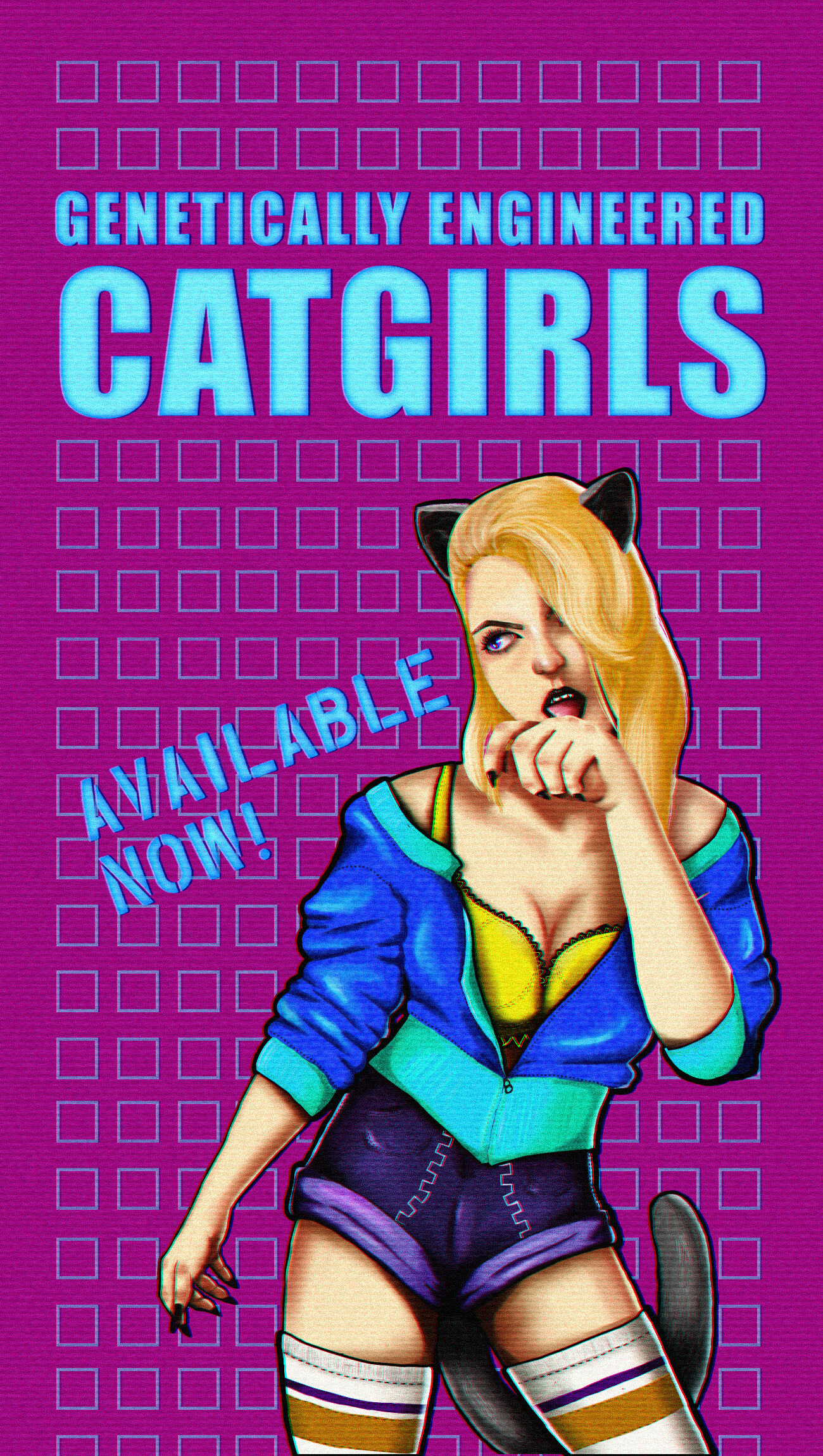 Genetically Engineered Catgirls for Domestic Ownership Poster for Sale by  Wheel Clamp (Archive)