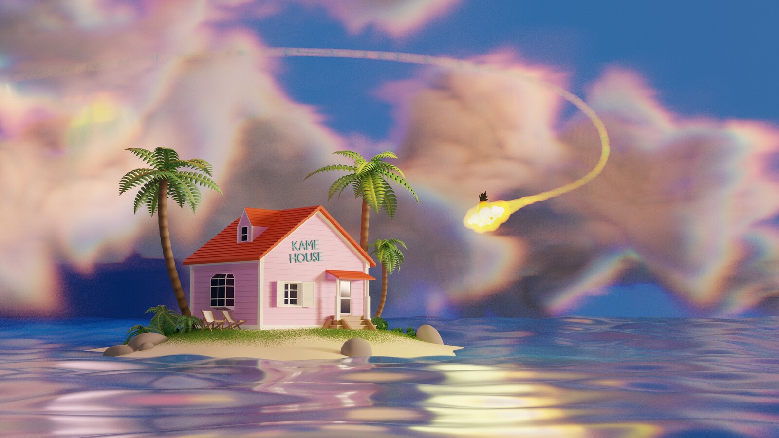 Dragon Ball : Kame House 3D.