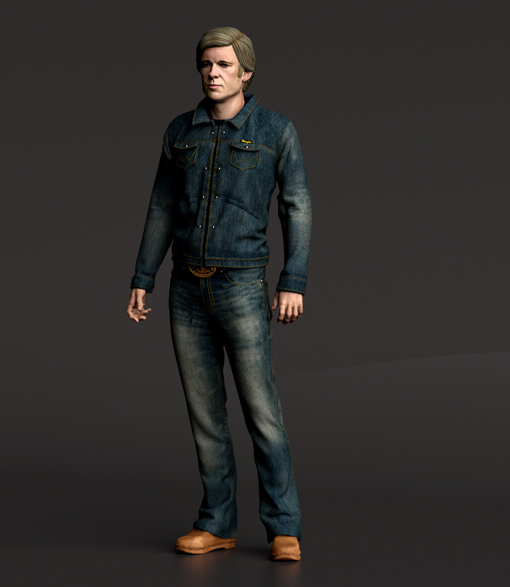Artstation Cliff Booth Brad Pitt Once Upon A Time In Hollywood