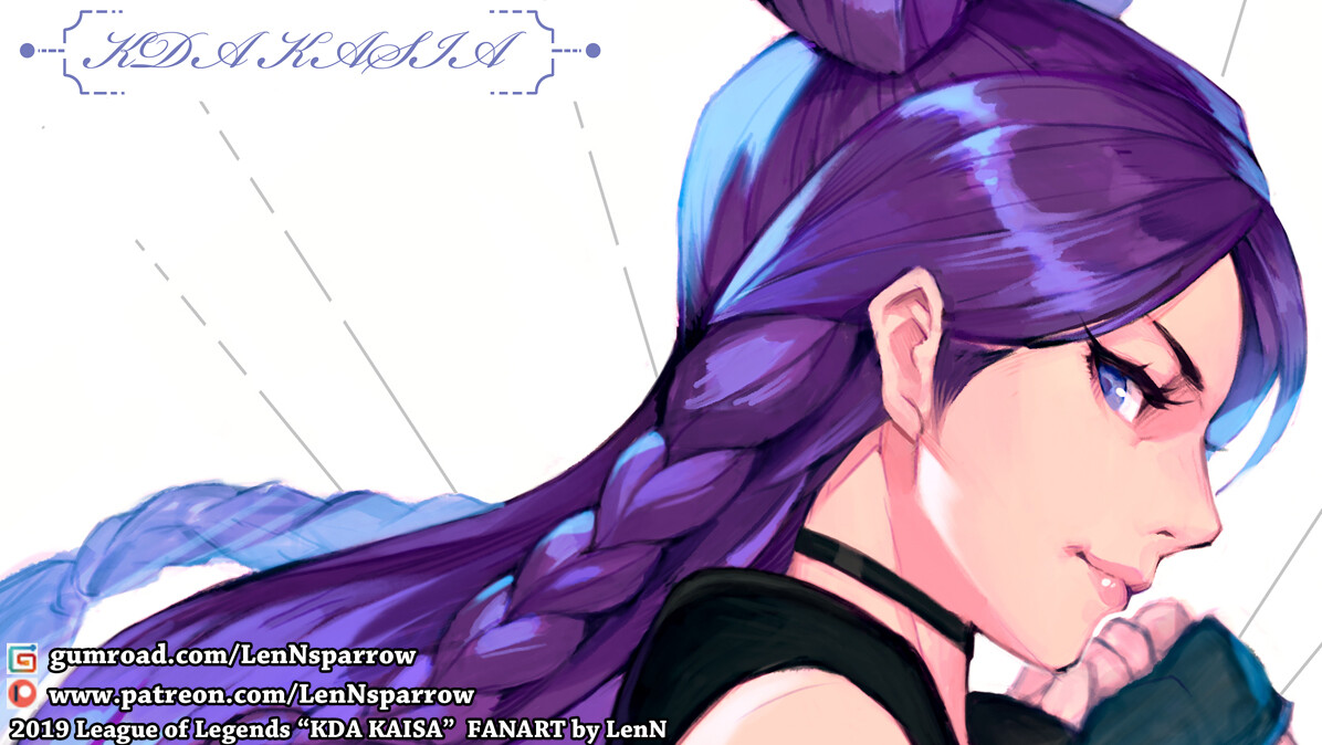 Artstation Lol Kda Kaisa Gumroad Update Shin Taehwan Lenn
