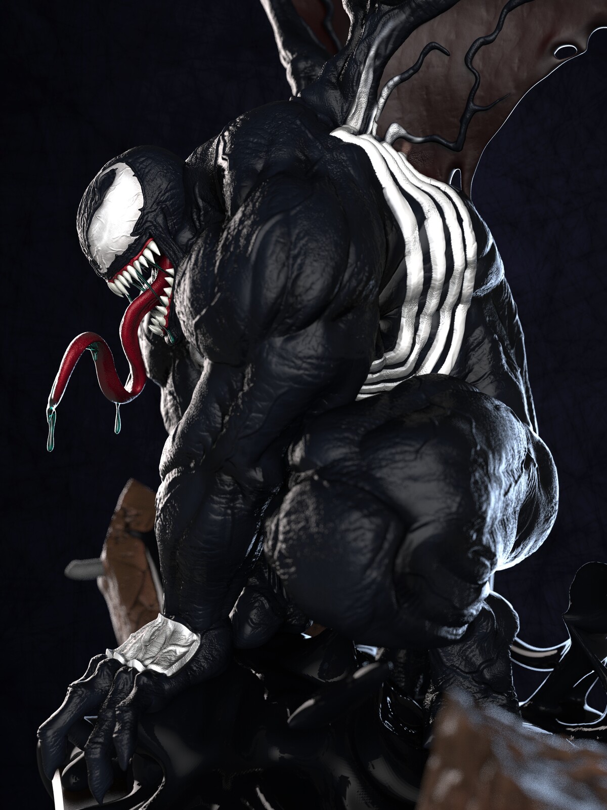 winged venom glow in the dark