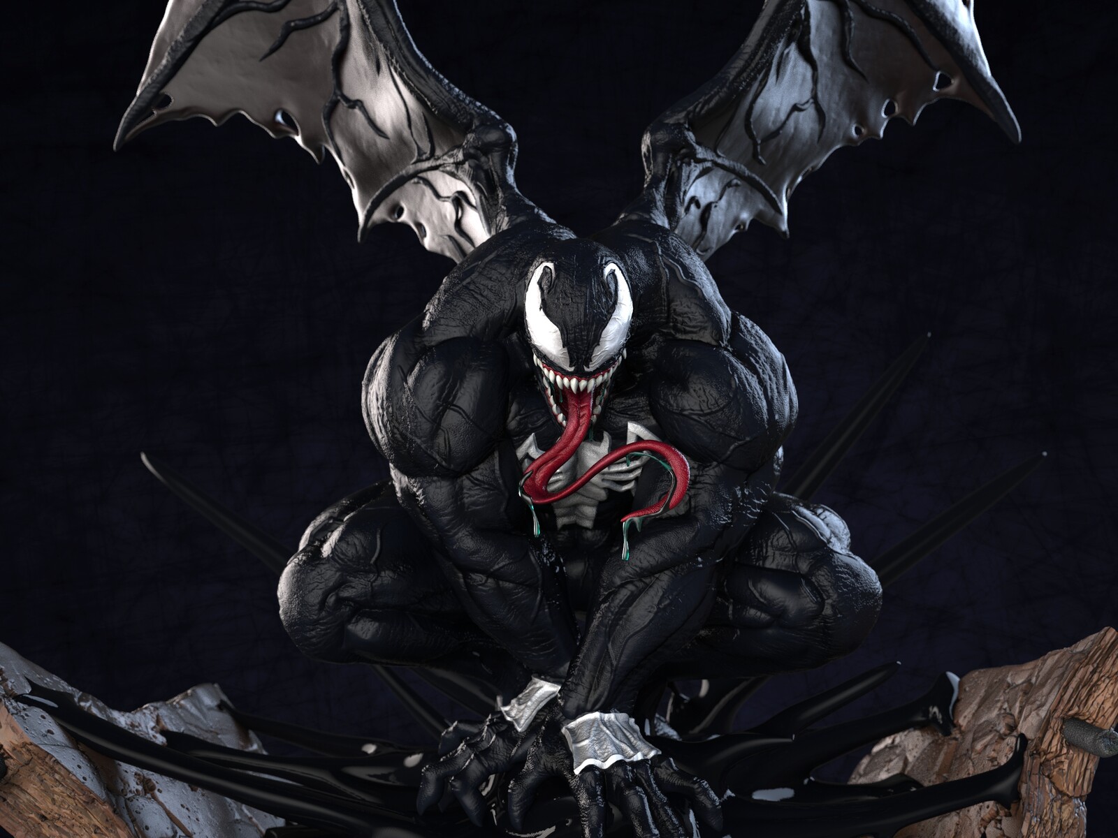 winged venom glow in the dark