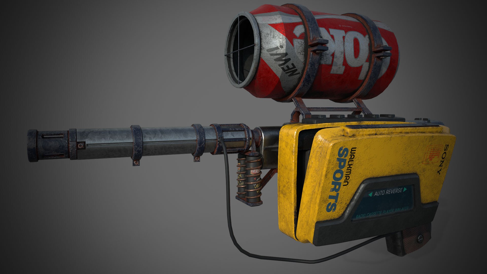 Artstation 80s Walkman Pistol Joseph Edwards