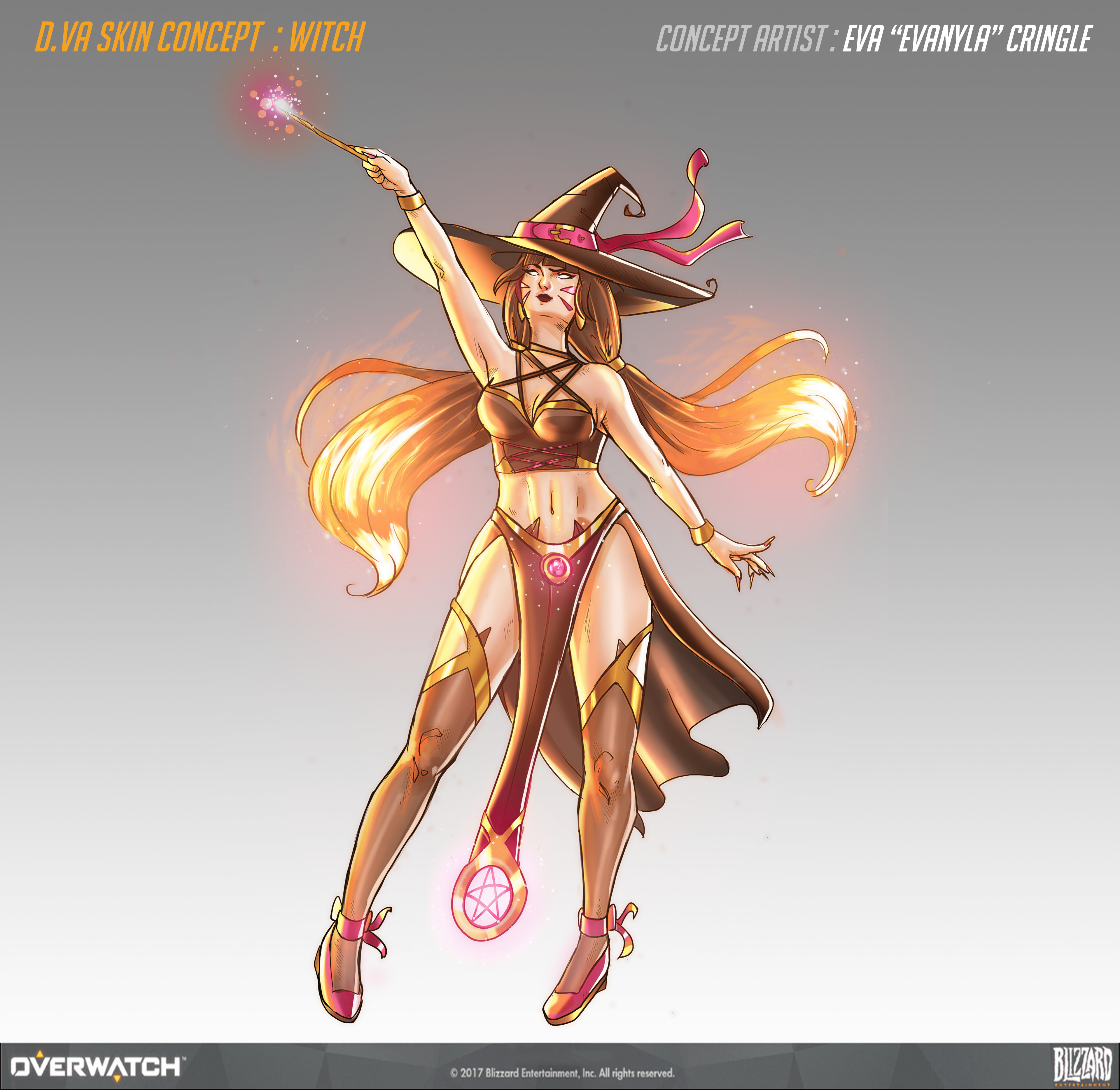 Eva Sophie Cringle Overwatch D Va Fan Skin Concept Witch
