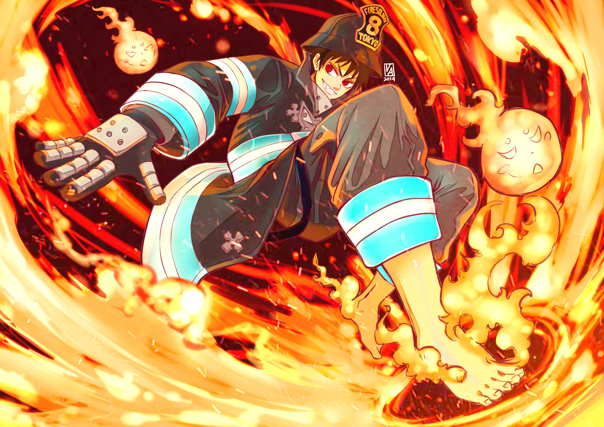 ArtStation - Fire Force anime illustrations 2020