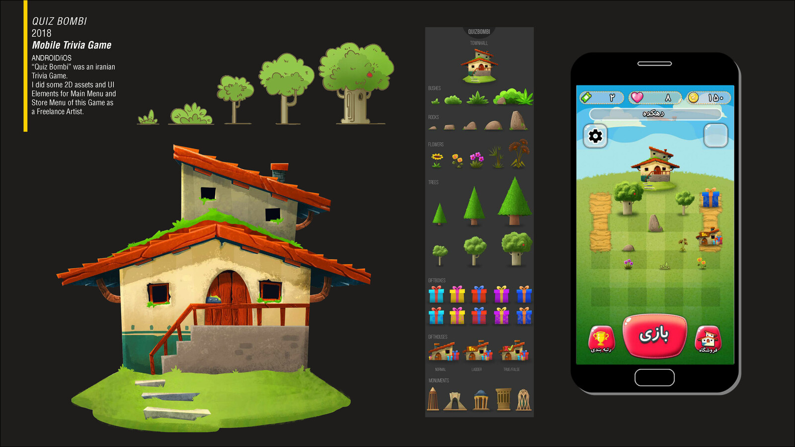 Artstation Ui Design For A Trivia Game Mohammad K Motazedi