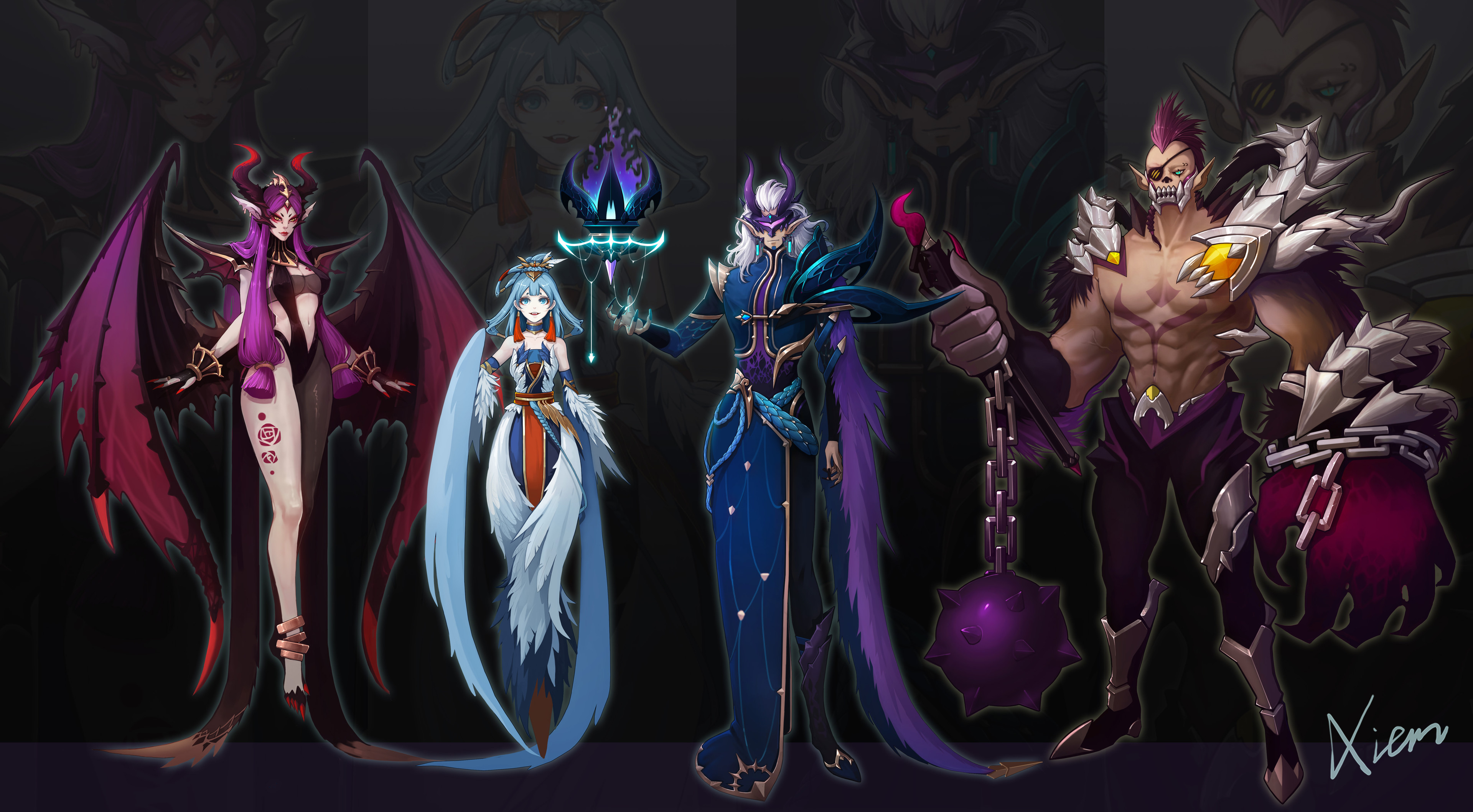 Artstation 人型怪物4 Ranran Li