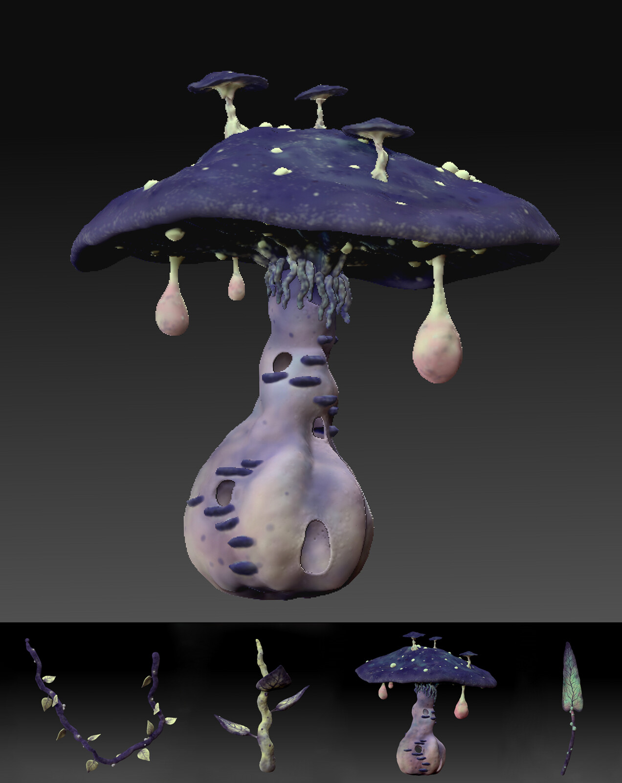 3D models I tried in zBrush 