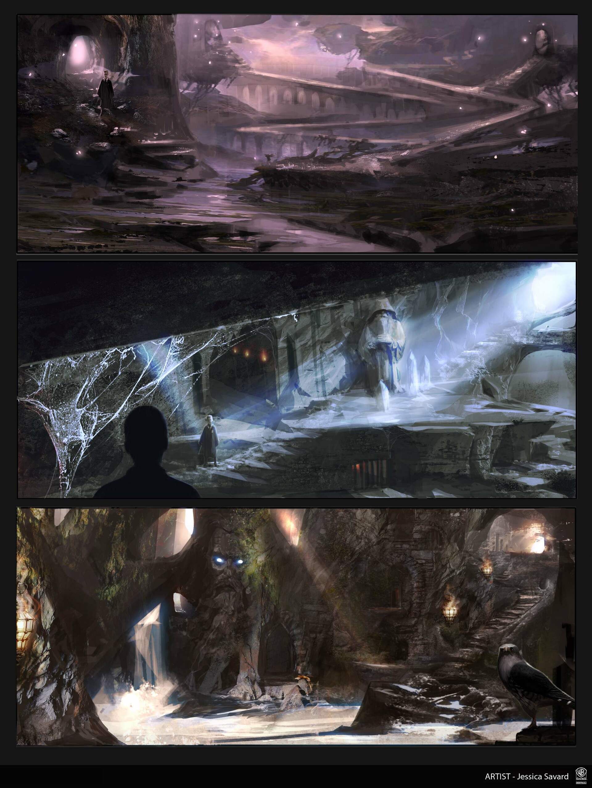 Jessica Savard - MK11 Krypt Temple and environments sketches