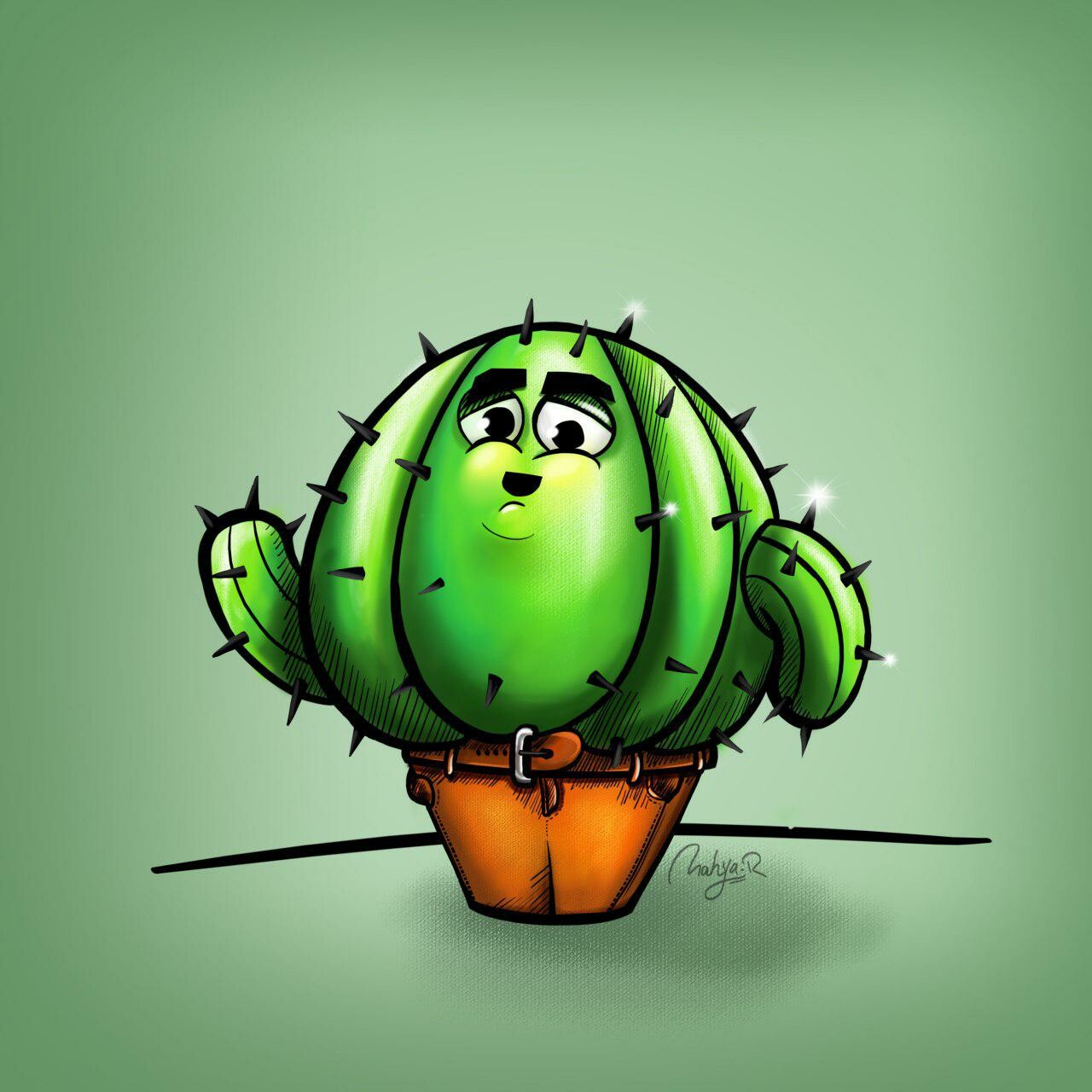 artstation fat cactus mahya rahmati z